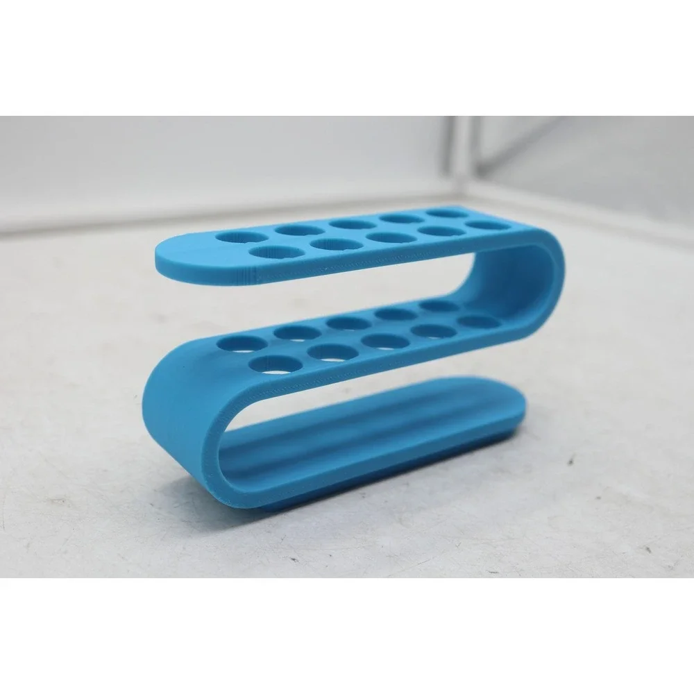 Modern Desktop Office Organizer - 3D Printed Pen/Pencil Holder - Turquoise - USA